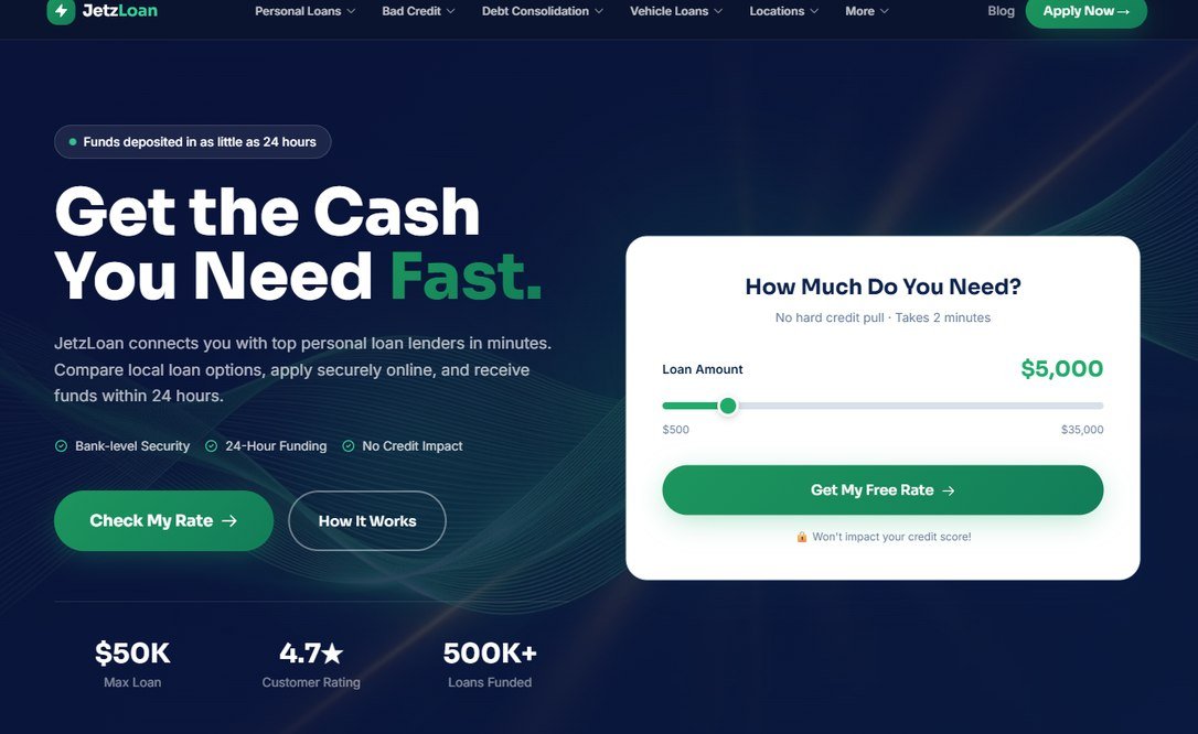 Top 5 Lenders for Same Day Personal Loans in 2026 JetzLoan – jetzloan.com